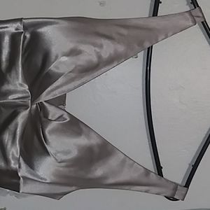 Silver/ Chrome Tight Fit Dress